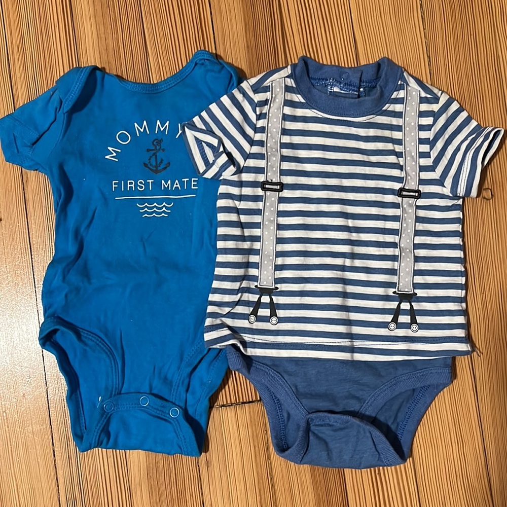 10 pc. Baby Boy Cotton Lot. Spring/Summer Bundle. Good Condition. 0-3 Months. - Picture 2 of 7